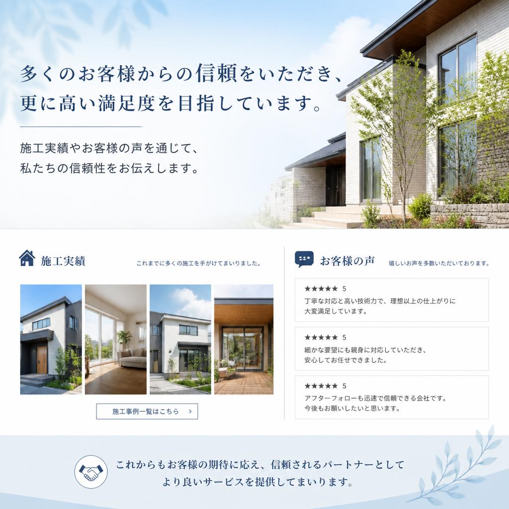 実績と信頼の証明