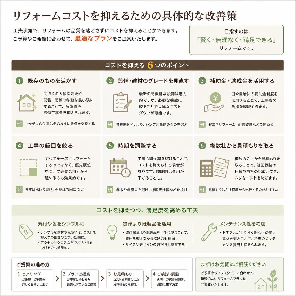 4. コストを抑える具体的な方法
