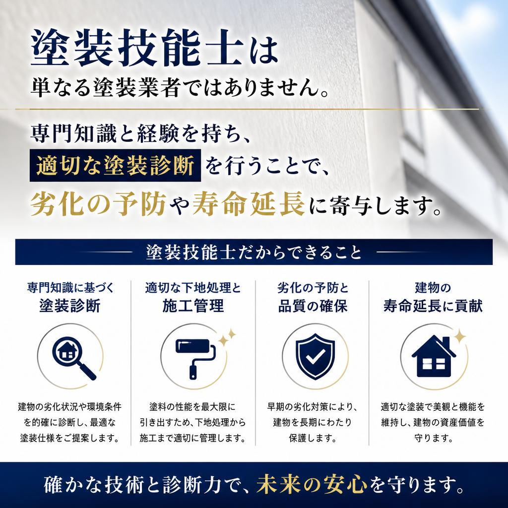 一級塗装技能士の役割
