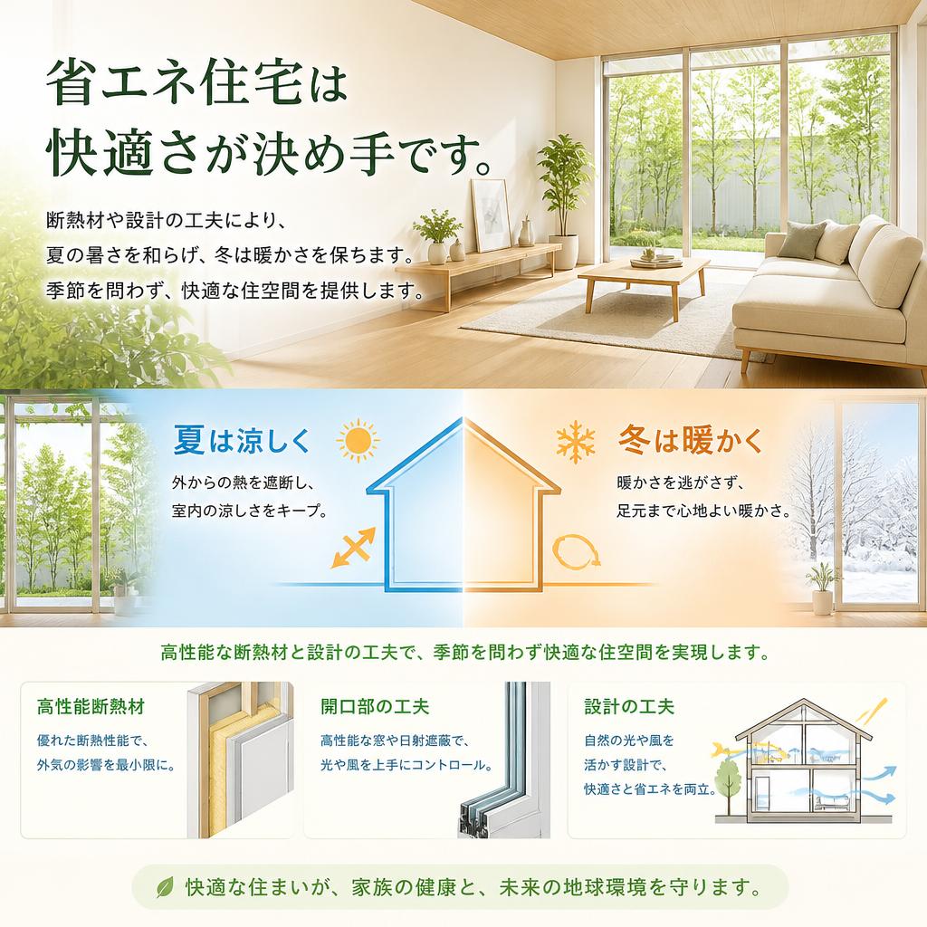 夏涼しく、冬暖かい秘密