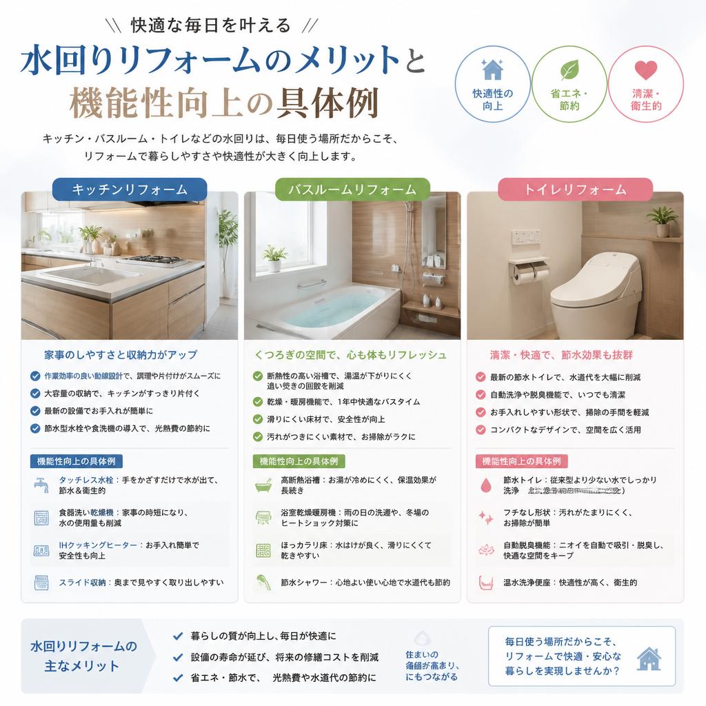 水回りのリフレッシュ