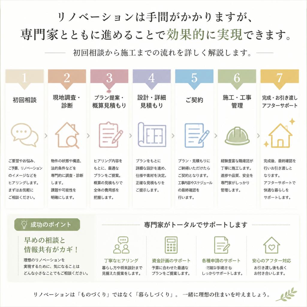 理想の住空間づくりのためのプロセス