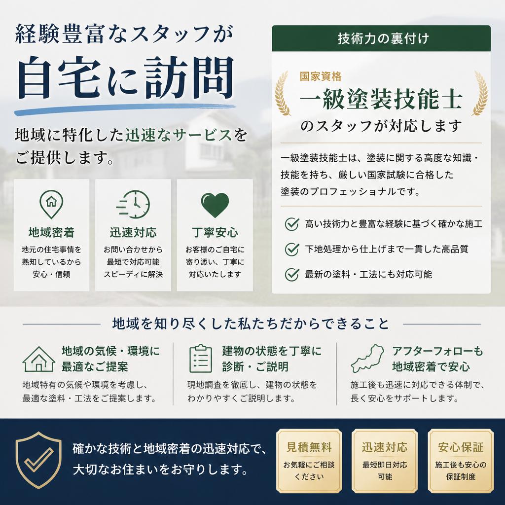 プロによる安心のサポート