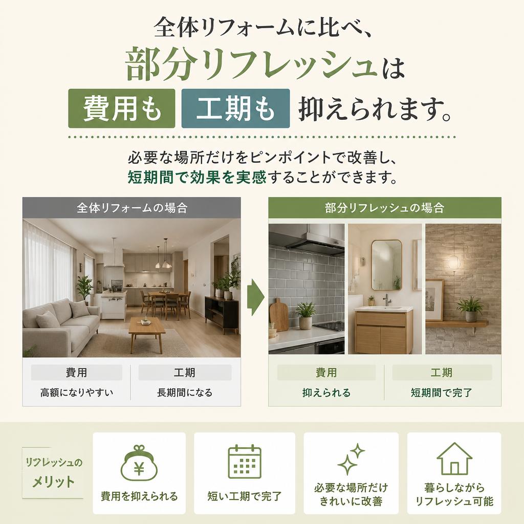 部分リフレッシュのメリット