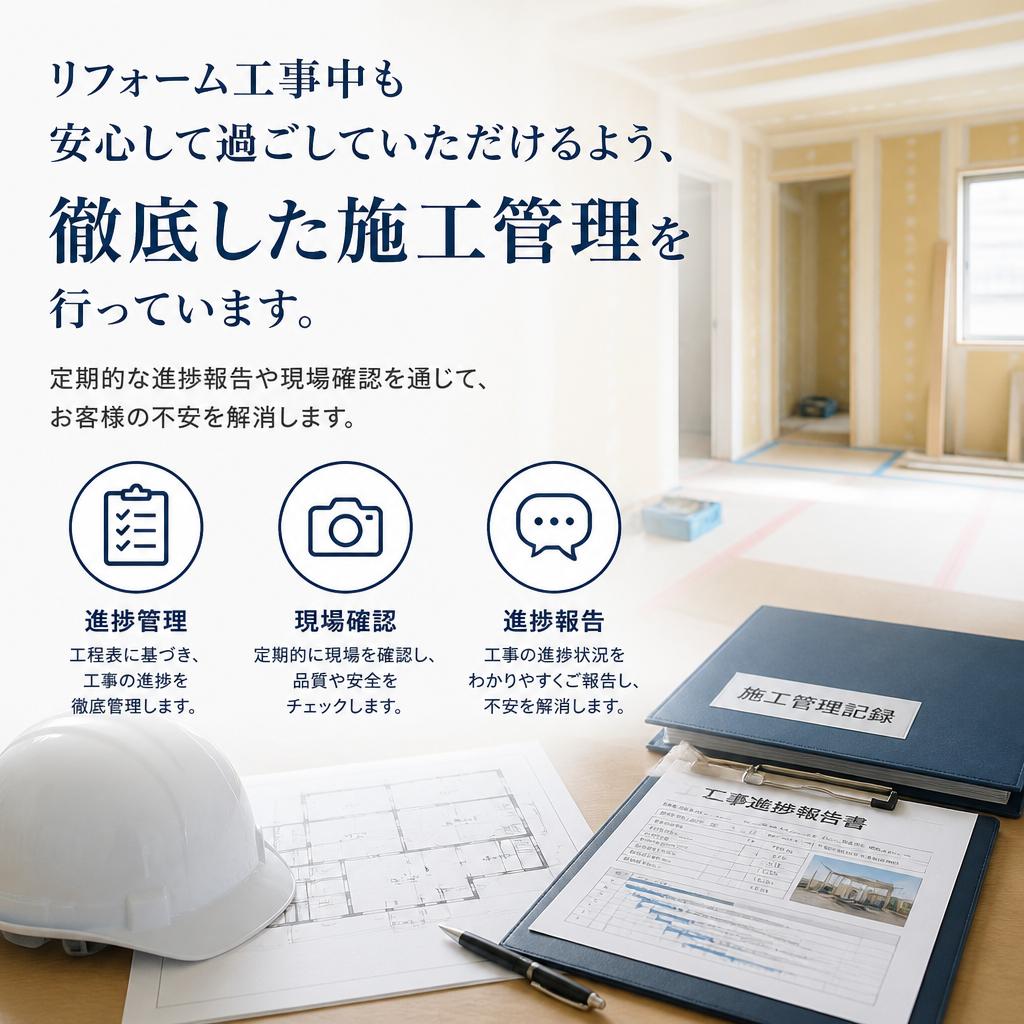 安心の施工管理