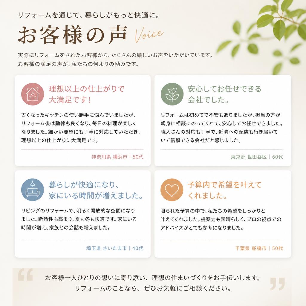 お客様の声