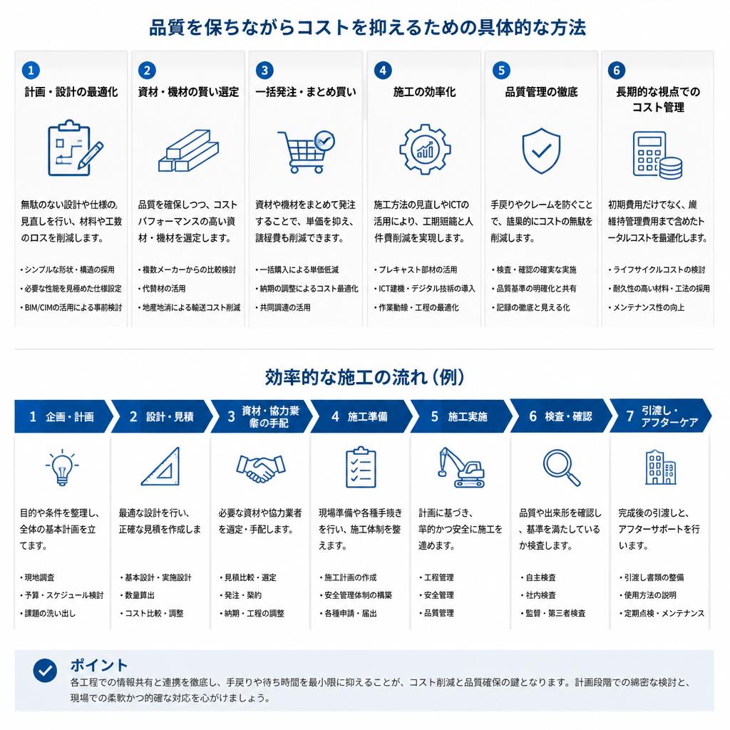 コストを賢く抑える方法