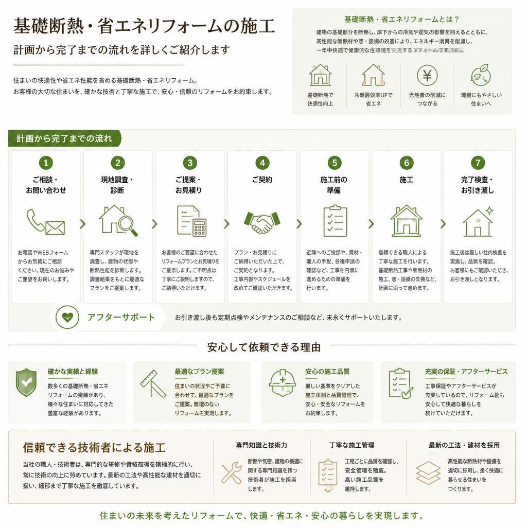 4. 施工の流れと安心サポート