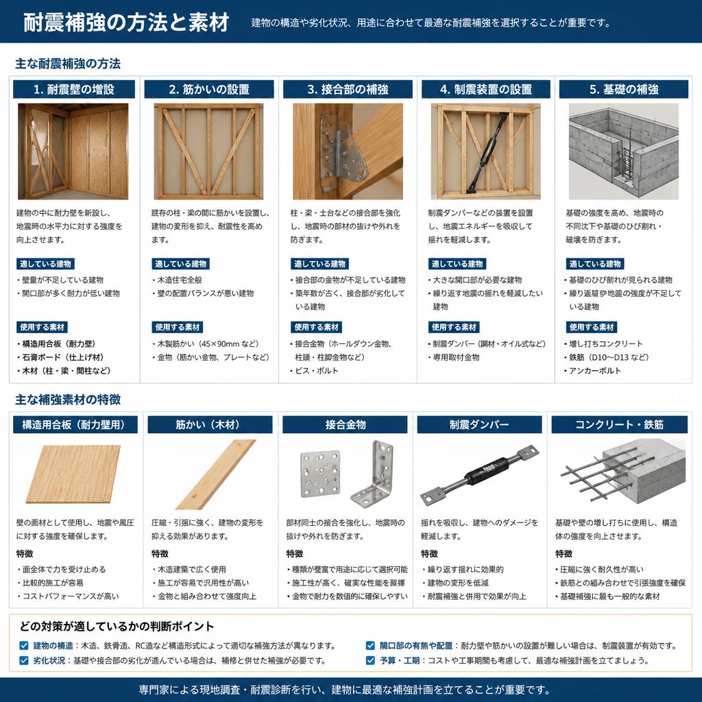 耐震補強の方法