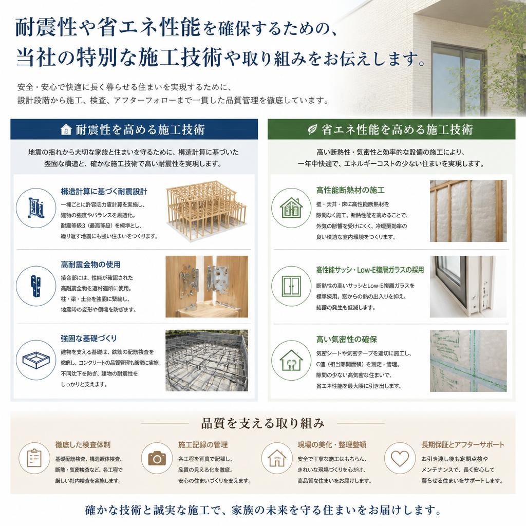 強固な施工技術