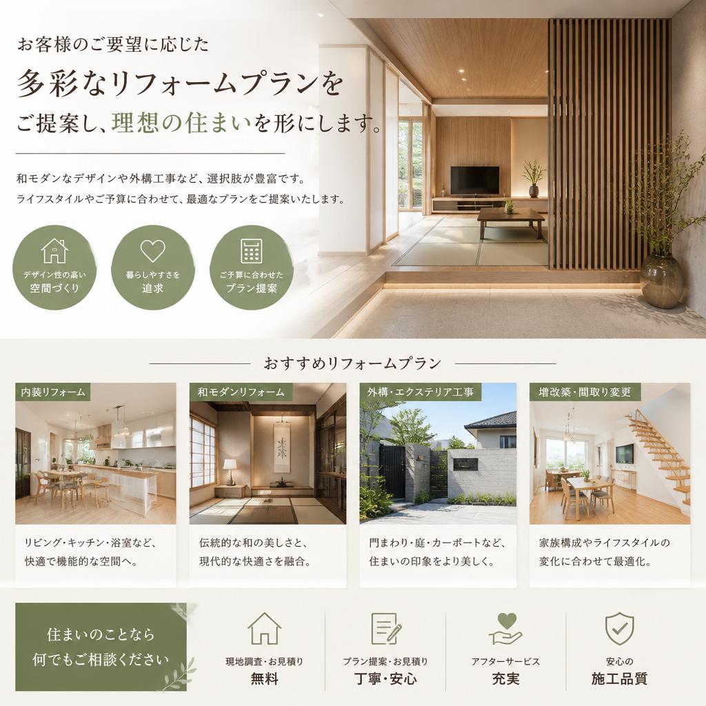 お客様の理想を形に