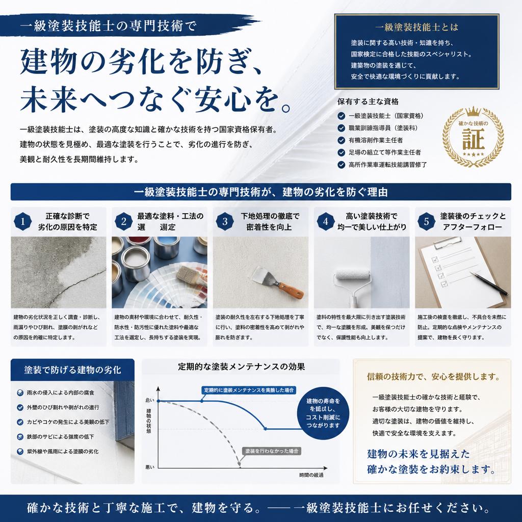 一級塗装技能士の技術とは