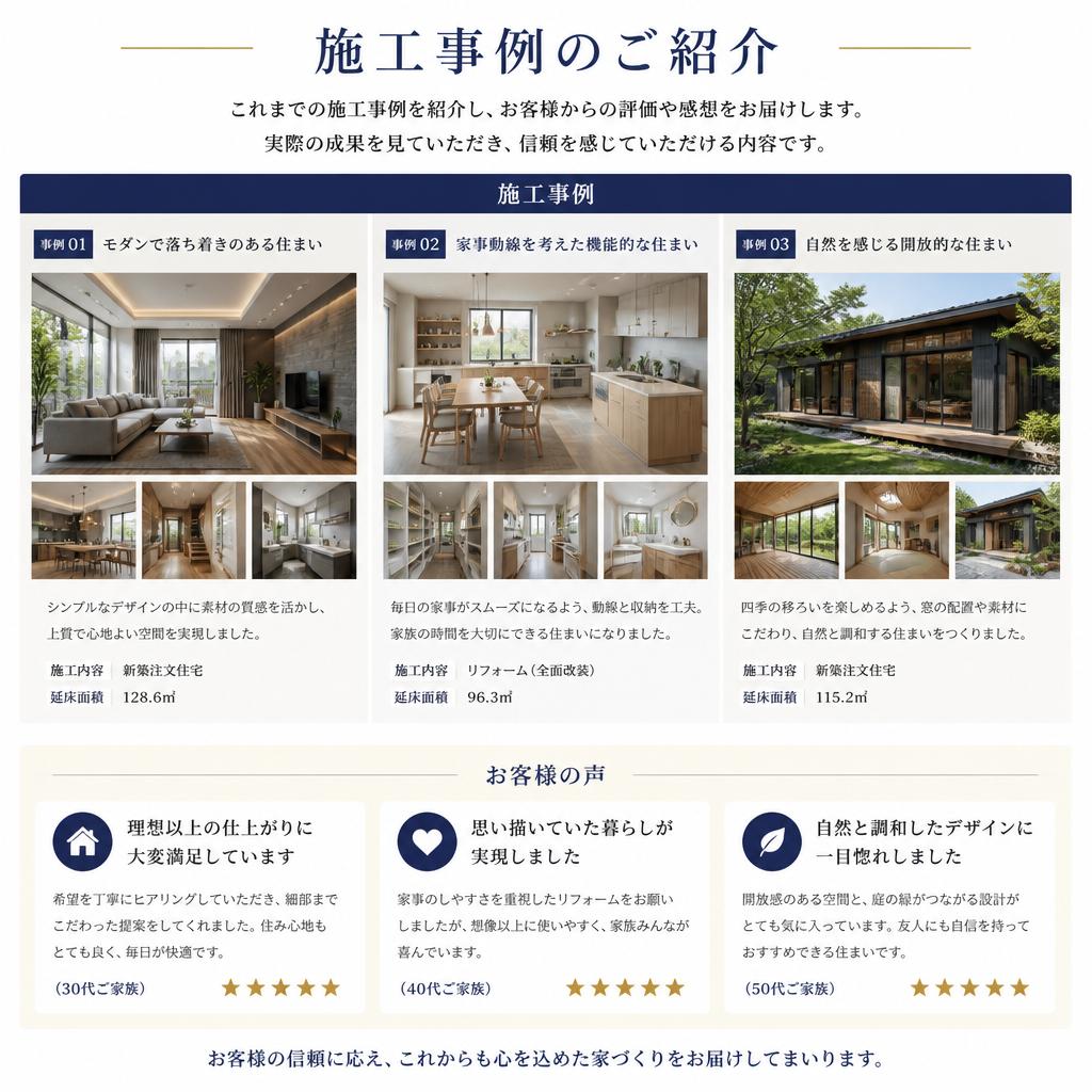 実績とお客様の声