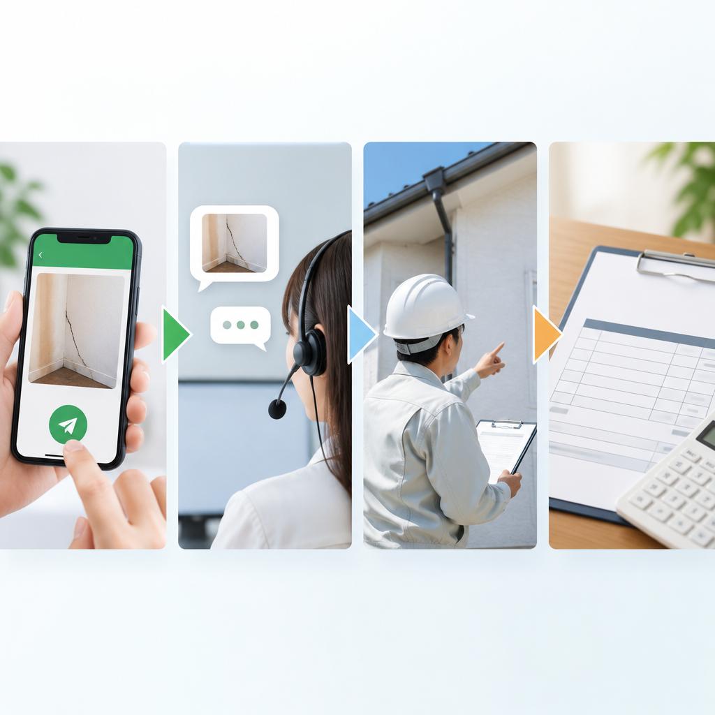 相談はスマホで完結。まずは写真とひとことから